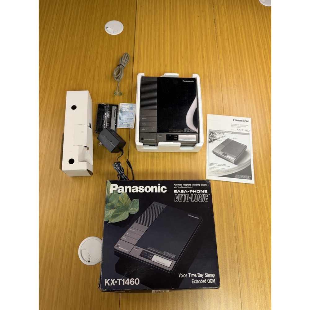 PANASONIC EASA-PHONE AUTO LOGIC ANSWERING MACHINE KX-T1460 COMPLETE W/ CASSETTE